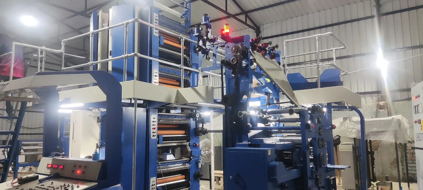 Offset press on the floor